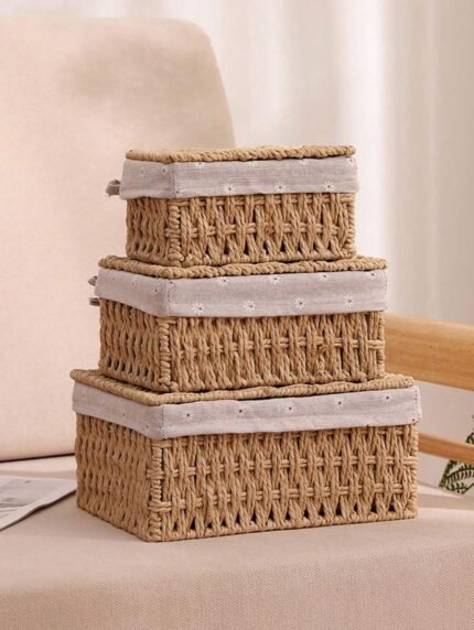 Cestas de Almacenamiento C/Tapa "Oporto" - Imagen 5