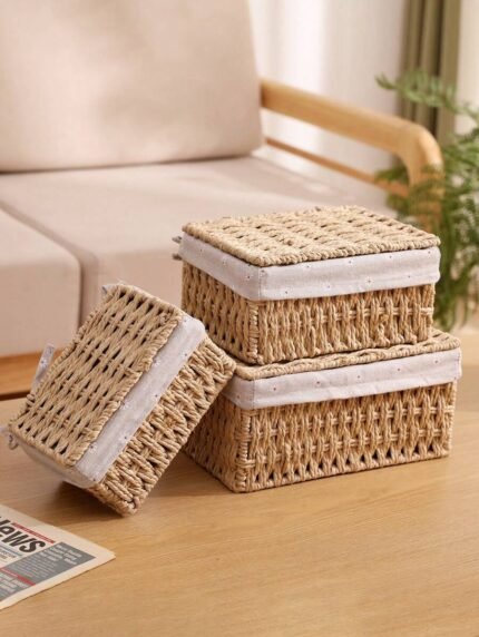 Cestas de Almacenamiento C/Tapa "Oporto" - Imagen 2