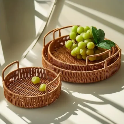 Set de Bandejas Mimbre - Imagen 2