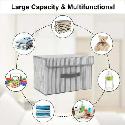 Cajas de Almacenamiento C/Tapa - De Tela - Imagen 5