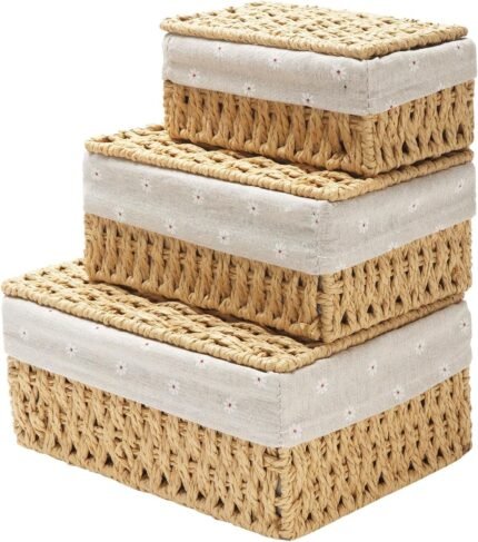 Cestas de Almacenamiento C/Tapa "Oporto"