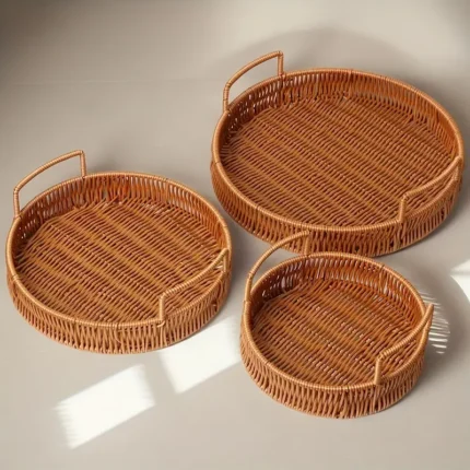 Set de Bandejas Mimbre - Imagen 4