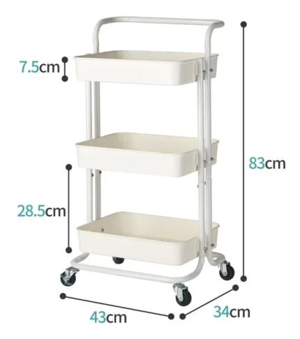 Carrito Organizador con Ruedas - Imagen 3