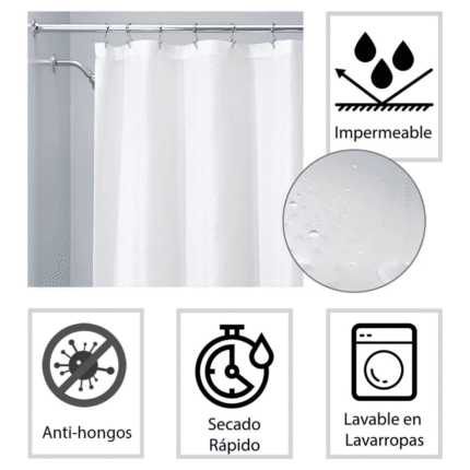Cortina De Baño Ducha - Imagen 3