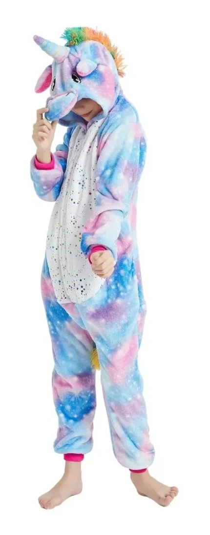 Pijama Unicornio Morado-azul