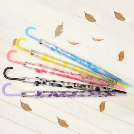 Paraguas con Lunares - Transparente - Imagen 4