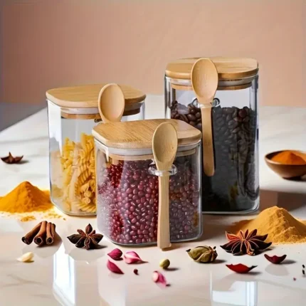 Frascos de Vidrio C/Cuchara