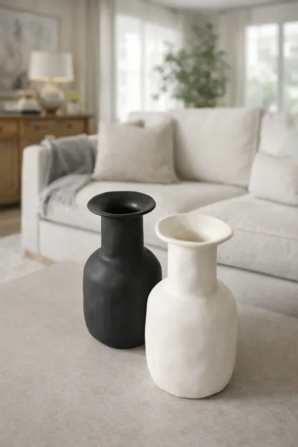 Jarrón de Ceramica Texturizado