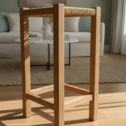 Taburetes de Madera y Cuerda de Cáñamo - Imagen 7