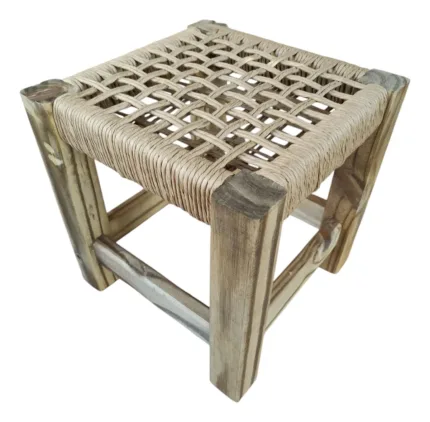Taburetes de Madera y Cuerda de Cáñamo - Imagen 6